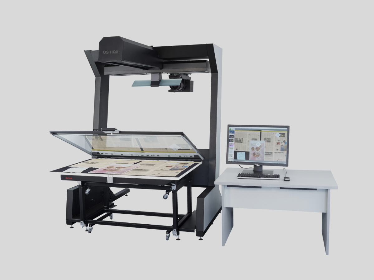 Die bewährten Zeutschel Aufnahmesysteme sind auch für den Scanner OS HQ verfügbar.